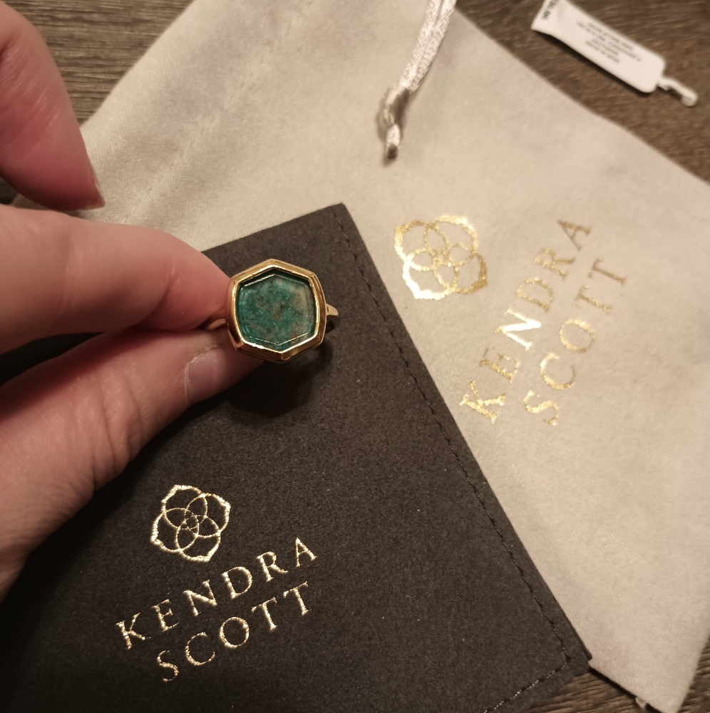 Kendra Scott Davis stone turquoise ring